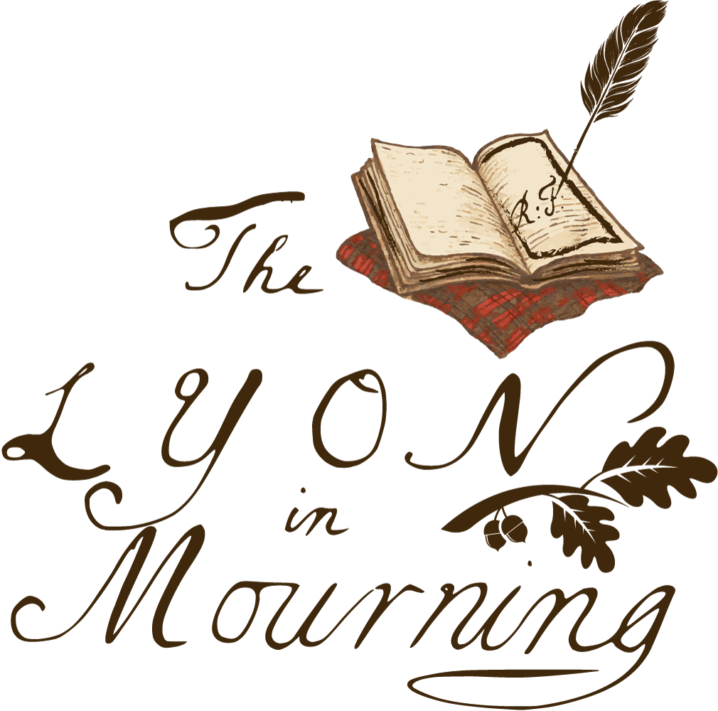 The Lyon in Mourning title, taken from the title page of Volume 1.